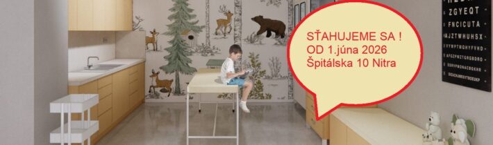 Sťahujeme sa  – od 1. júna nová adresa Špitálska 10, Nitra
